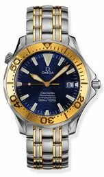 Omega Seamaster Diver 300M Automatic 36.25 Stainless Steel / Yellow Gold / Blue / Bracelet 2453.80.00 (24538000)